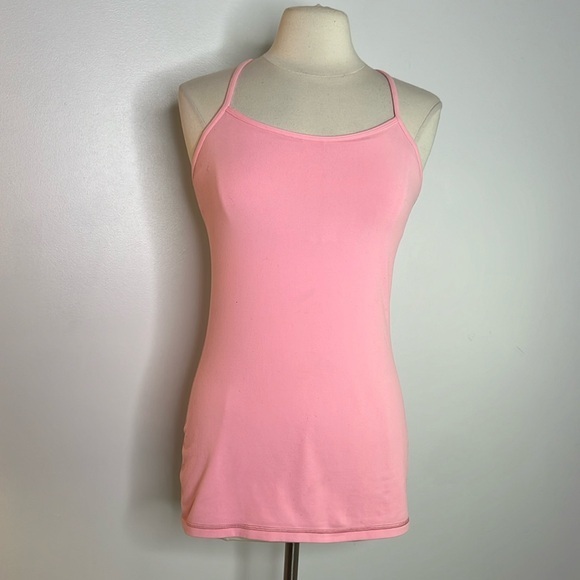 Lululemon power pose pink racerback tank top size 10 - Picture 1 of 6